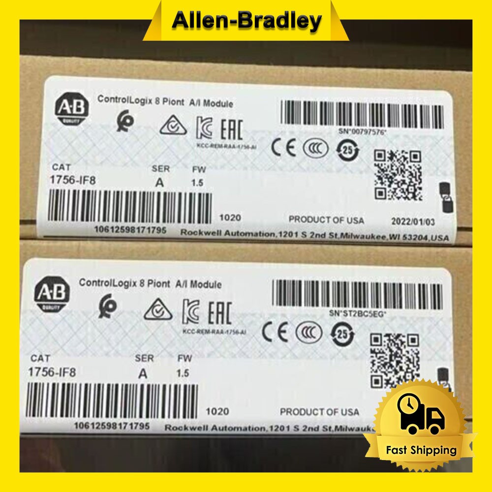 New Factory Sealed AB 1756-IF8 / A Controllogix 8 Point A/I Module 1756-IF8
