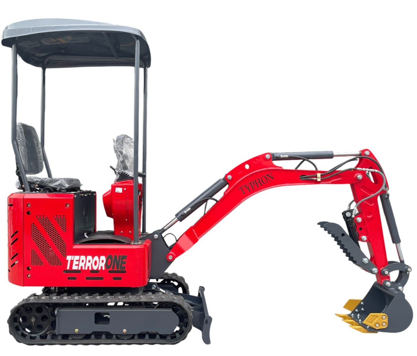 13.5HP Mini Excavator 1 TON B&S EPA Engine Hydraulic Thumb Digger Free Shipping