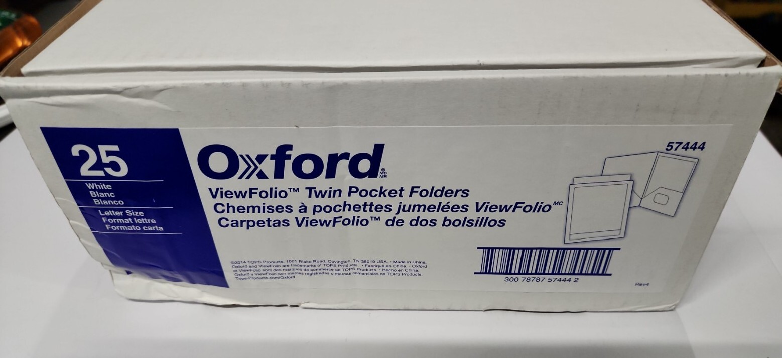 25x Oxford Viewfolio Framed Twin Pocket Window Portfolio – Letter – 8.50″ X 11″