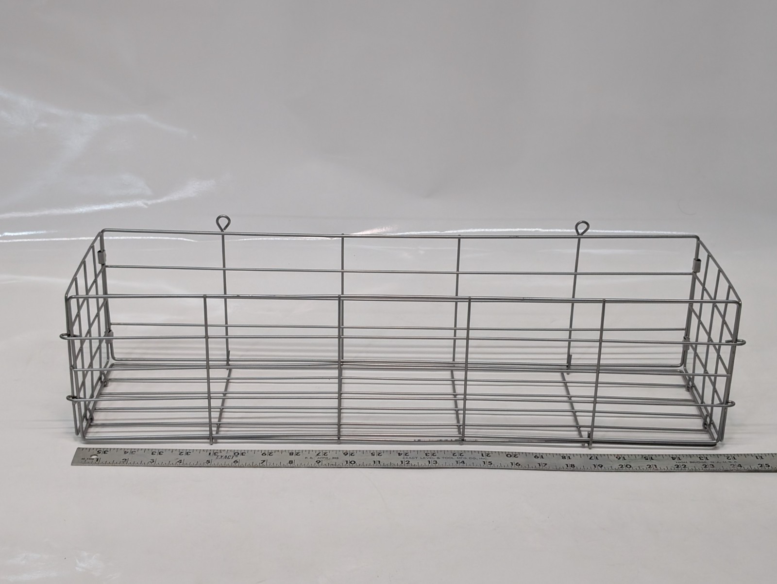 Unbranded Rectangular Powder Coated Wire Medical Station Cart/Wall Mount Basket