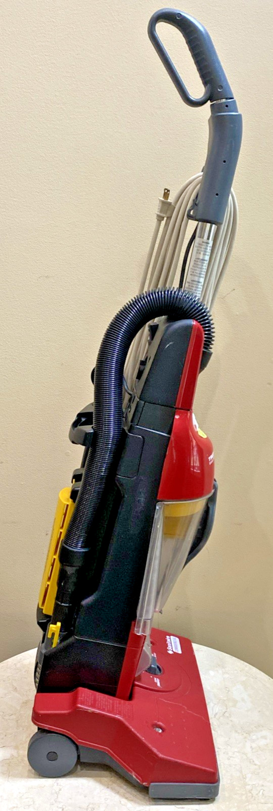 Sanitaire Commercial True HEPA Cyclonic System Upright Vacuum, Red
