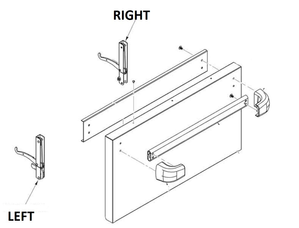 LEFT Vulcan Door Hinge Assembly EV24S EV36S EV60SS FREE SHIPPING