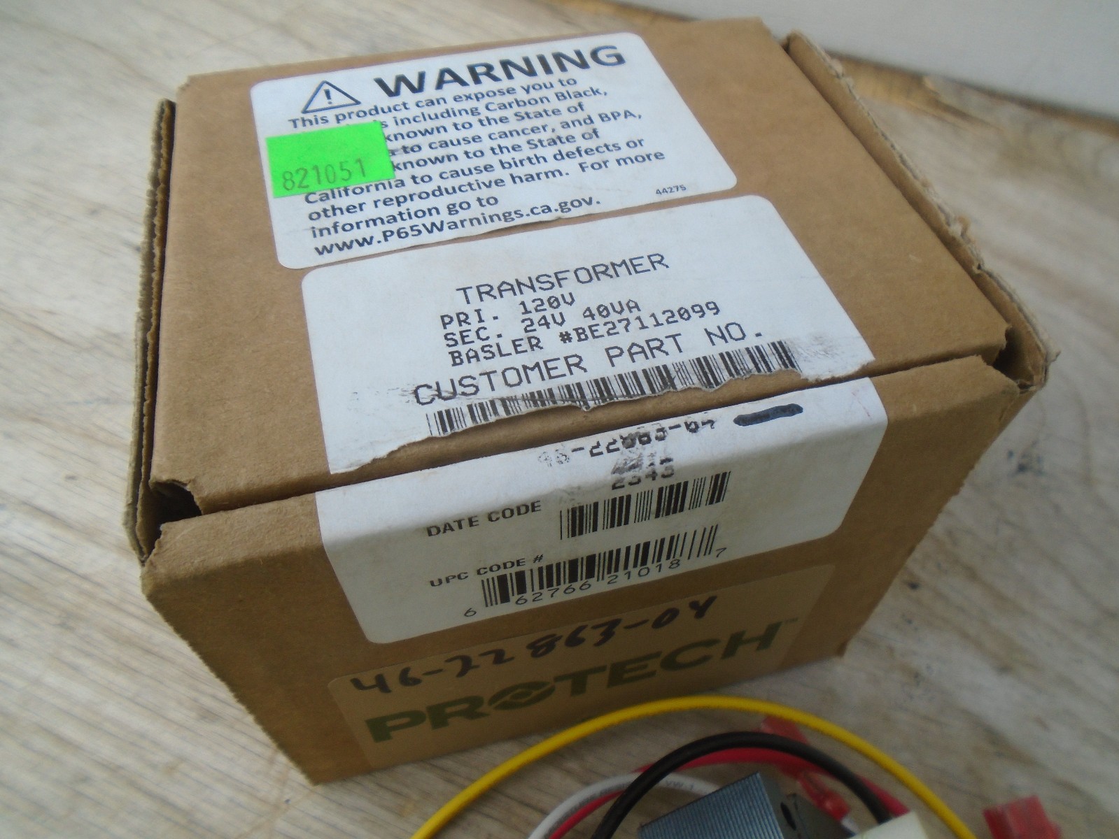 Protech for Rheem Ruud 46-22863-04 Transformer w/ Fuse