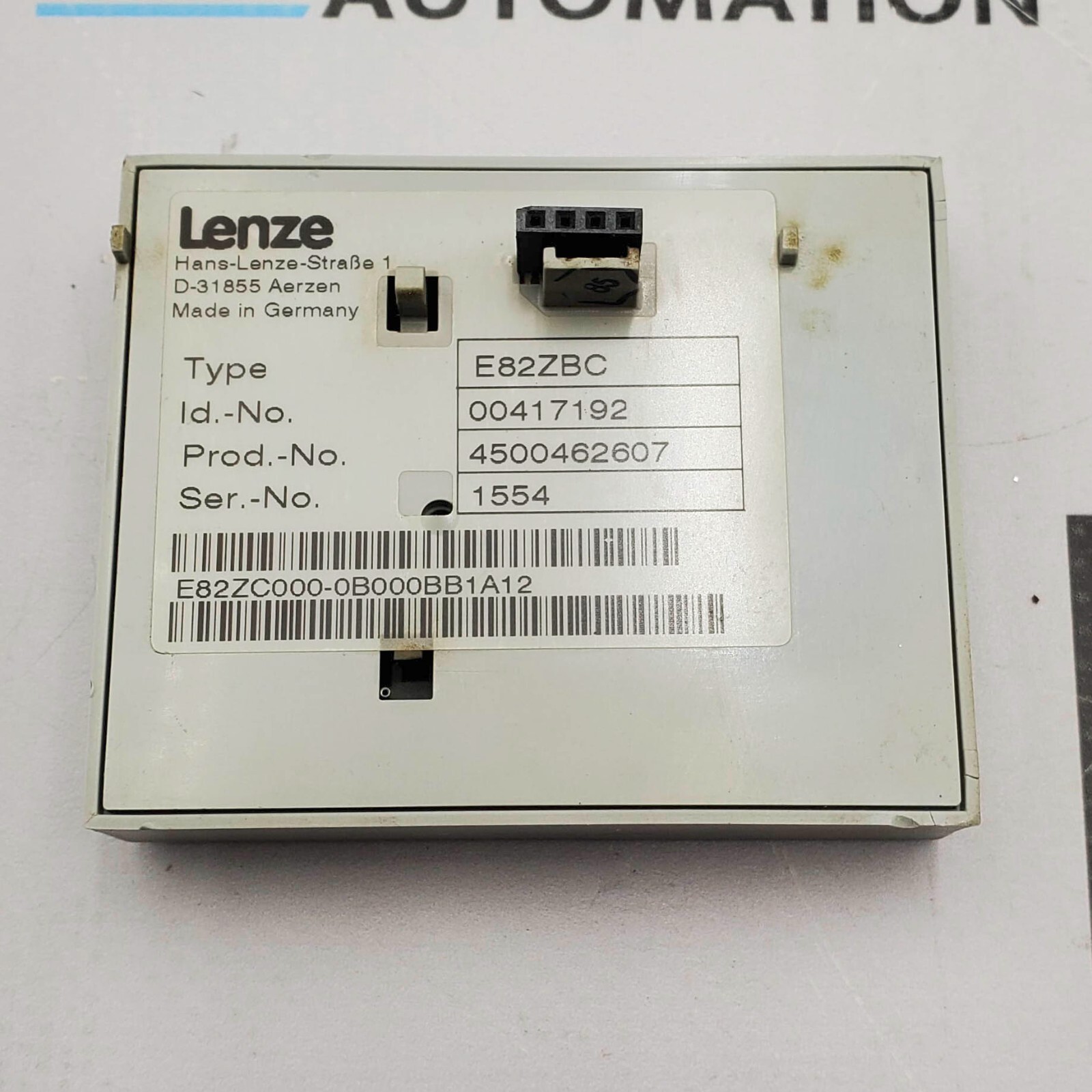 Lenze E82ZBC Operator Keypad Module Text Display 2″ 8-Button IP55