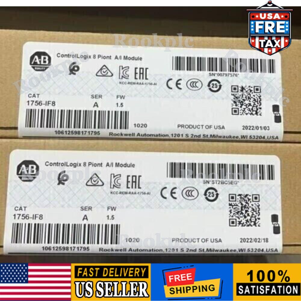 New Factory Sealed AB 1756-IF8 / A Controllogix 8 Point A/I Module US Free Tax