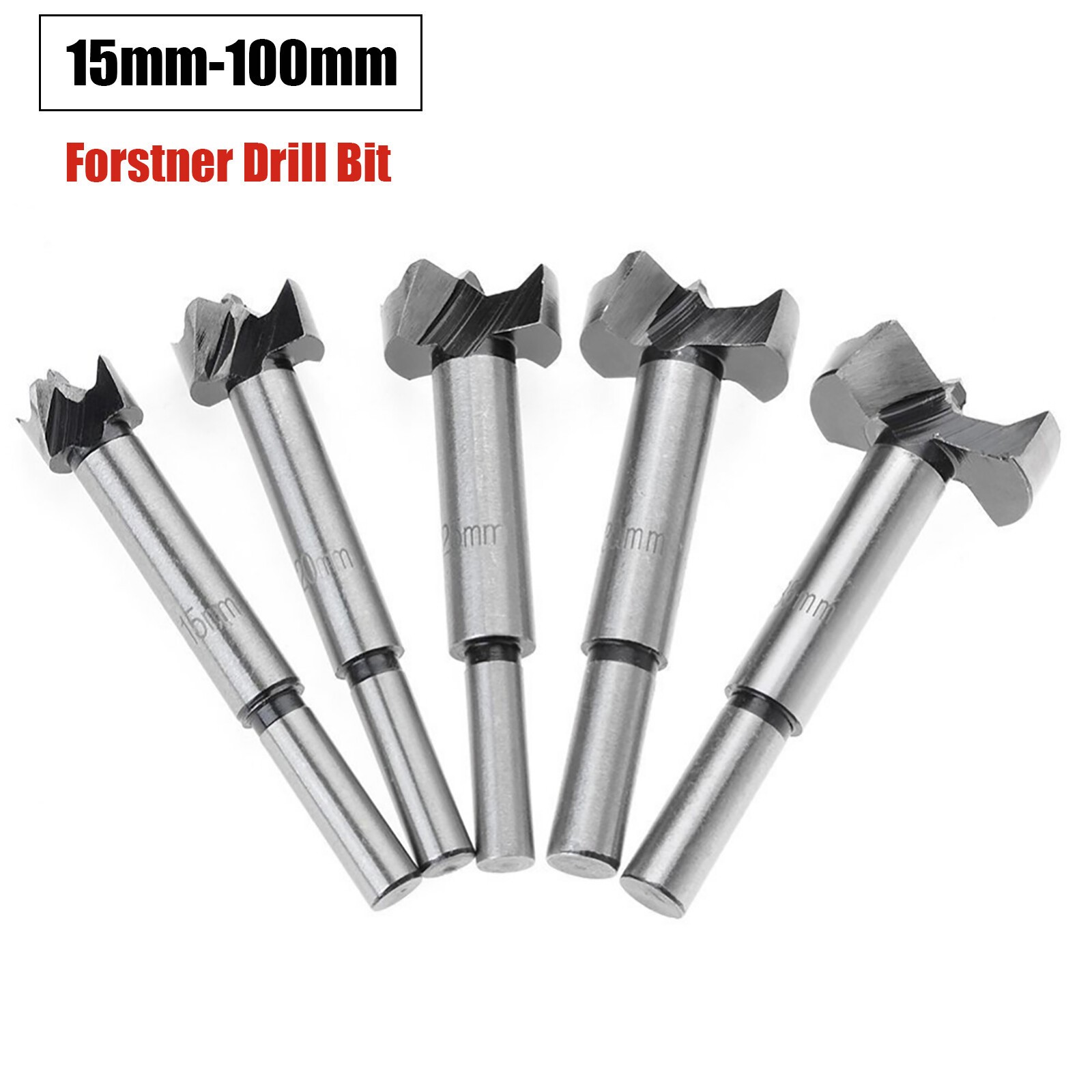 15mm – 100mm Forstner Woodworking Drill Bit Boring Hole Saw Cutter Wood Tools