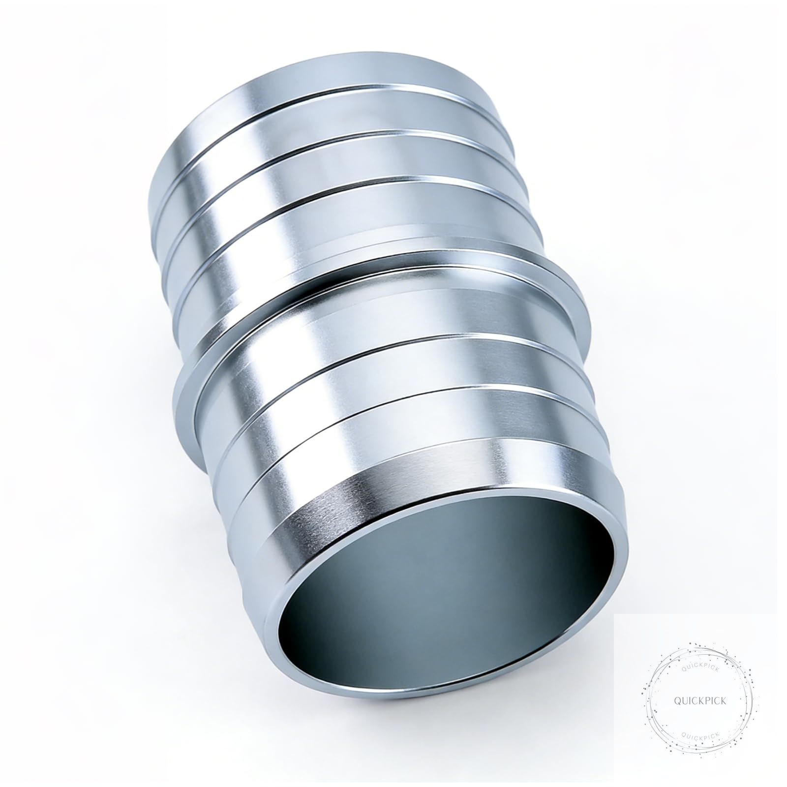 1-1/2 Inch Hose Barb Splice Coupler Repair Fitting, 2 Pack Aluminum Hose Barb