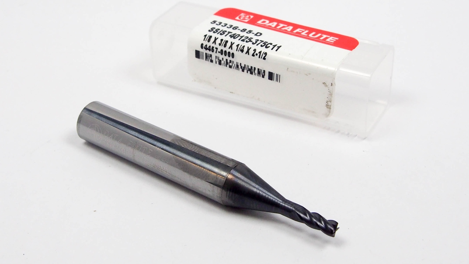Data Flute Carbide Radius End Mill 1/8″ AlTiN 0.010″ Radius SSIST40125-375C11