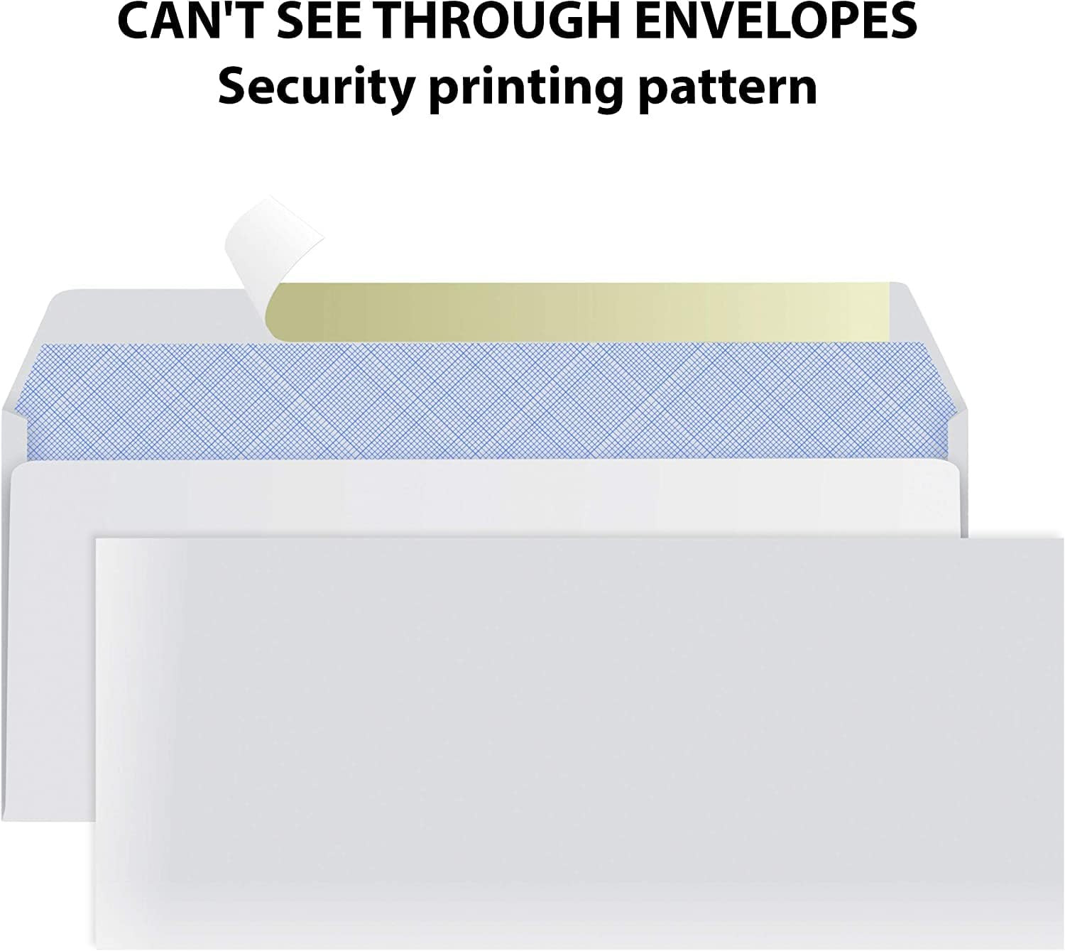 #10 Envelopes Letter Size Self Seal | 1,000 Business Mailing Security Peel