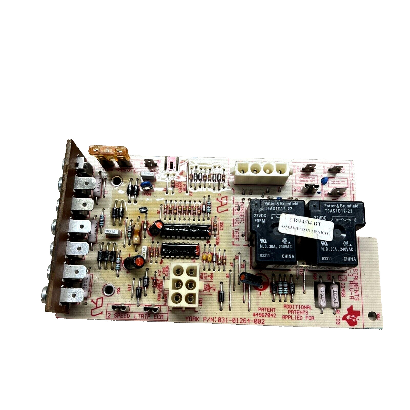 York Luxaire Coleman 031-01264-002 Furnace Control Circuit Board tested working