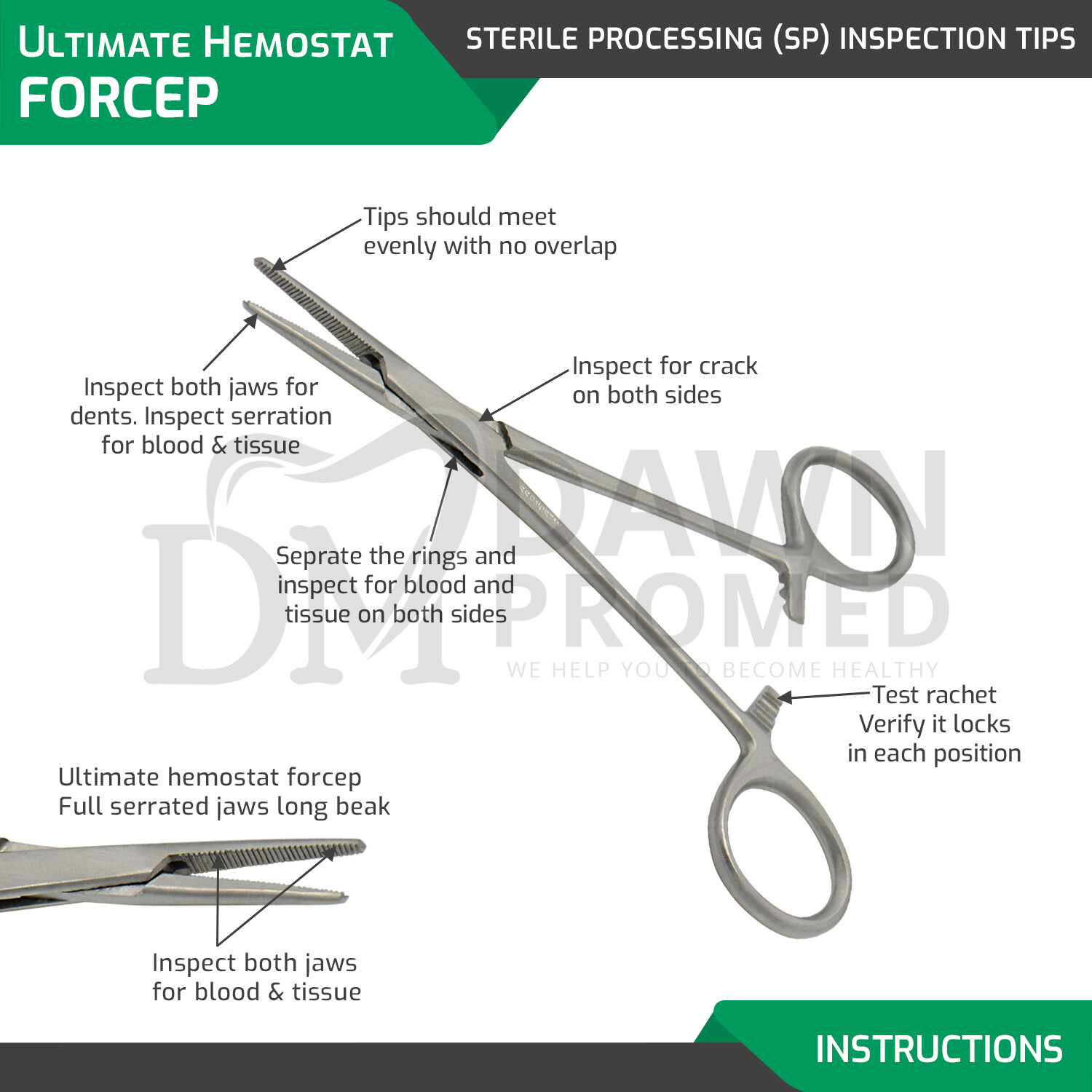10 Pcs Mosquito Hemostat Locking Forceps 5″ Curved & Straight Surgical German GR