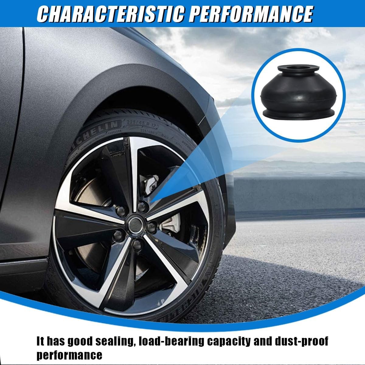 14PCS Ball Joint Car Tie Rod Boot, Rubber Tie Rod End Boots Dust Protection Cove