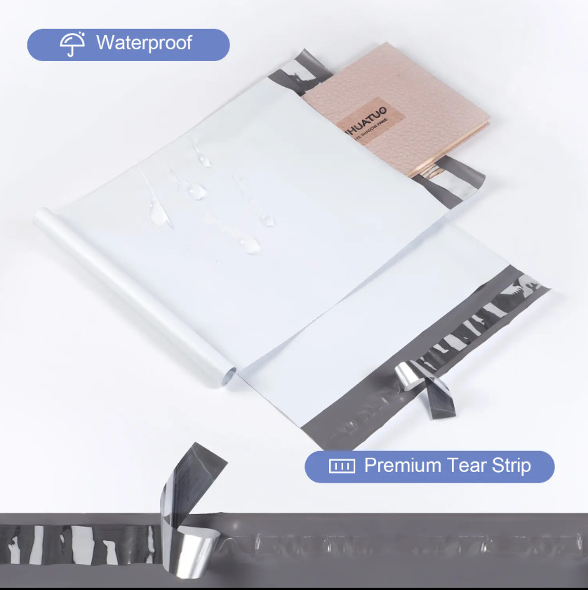 Poly Mailers 2.5 Mil White Heavy Duty Shipping Bag 6×9 10×13 12×15 14.5×19