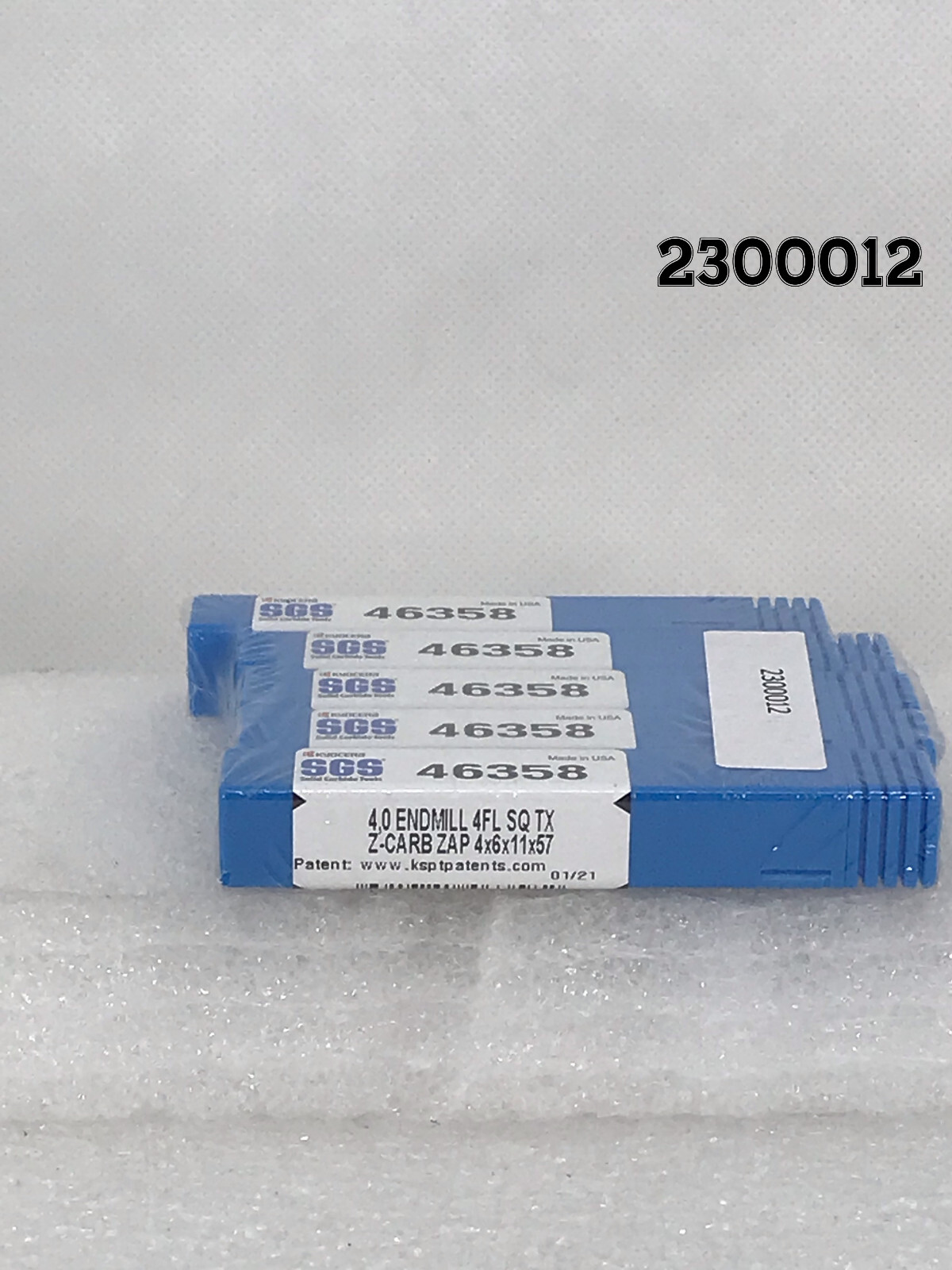 4.0mm x 6.0mm x 11.0mm x 57.0mm AlTiN Kyocera SGS Carbide Square End Mill NEW