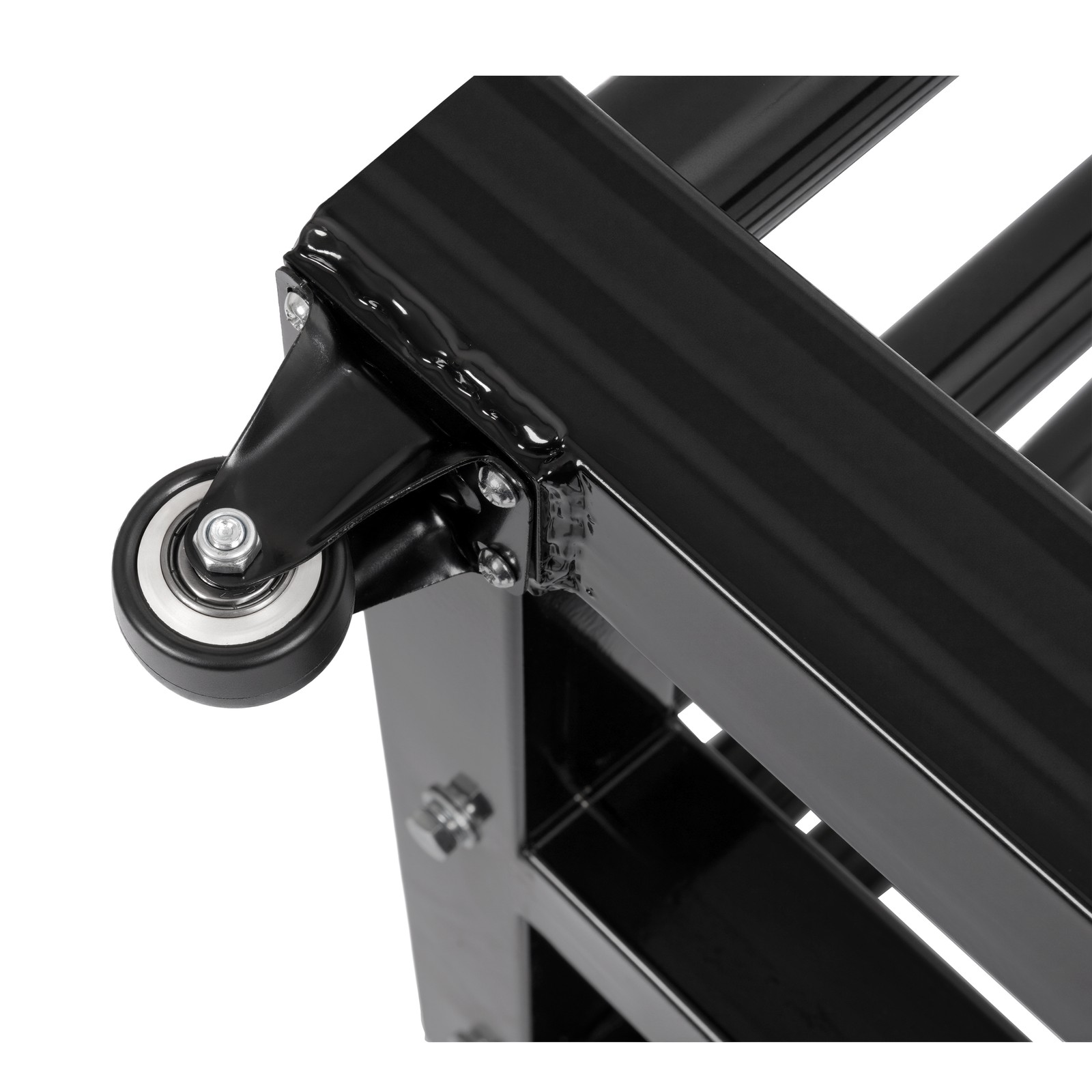 1200LBS Vinyl Cart Mobile Media Rack w/ Casters 16 Rolls Digital Media Storage