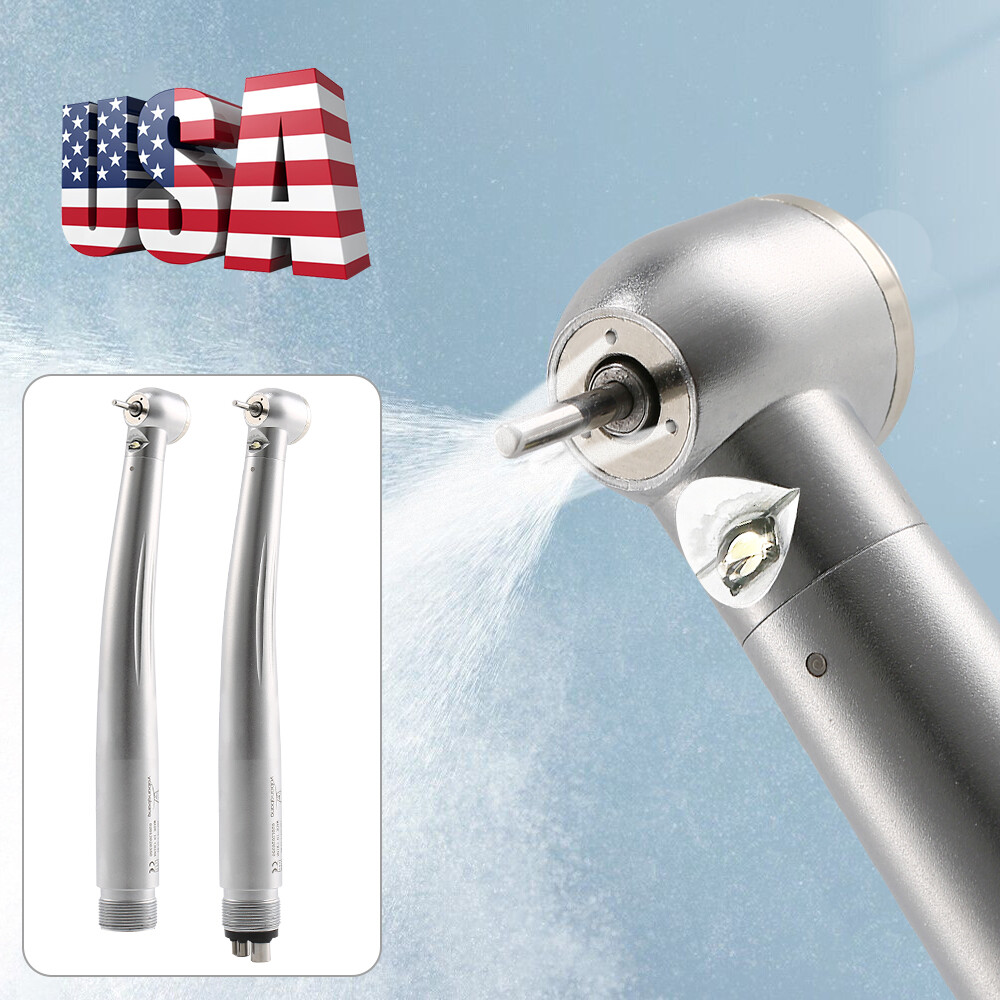 Pieza de mano LED turbina alta velocidad fibra óptica dental estilo NSK 2/4 Hole