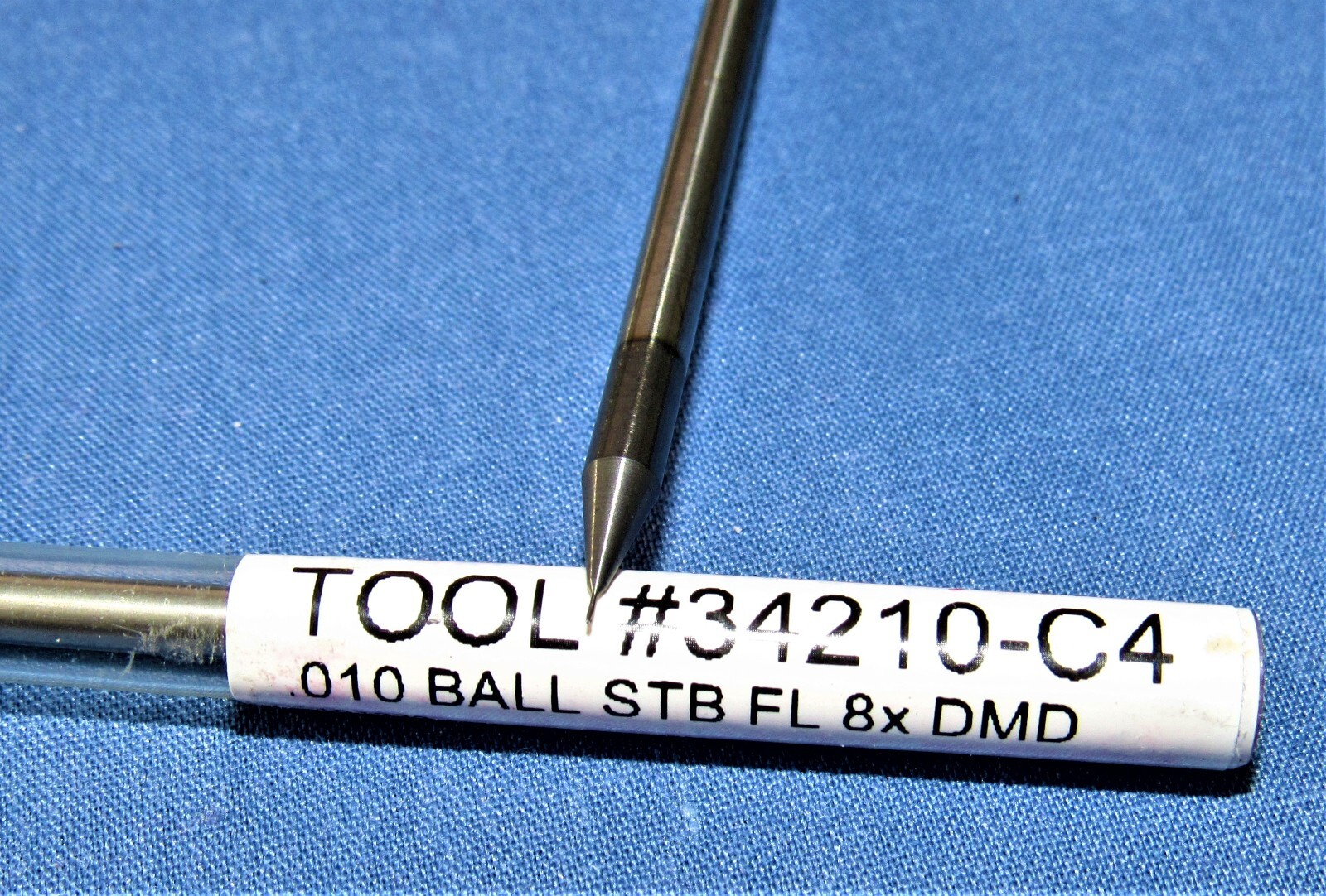 New Harvey Tool 0.010 Dia. x 1/64 LOC Carbide Ball End Mills ALTiN 4 Pcs Avail.