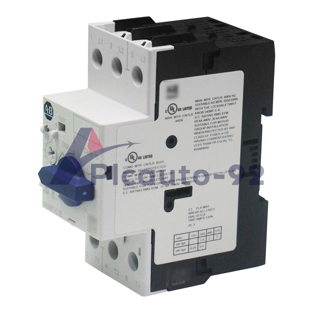 Allen Bradley 140MT-C3E-B63 C Frame, 4 – 6.3A,Motor Protection Circuit Breaker