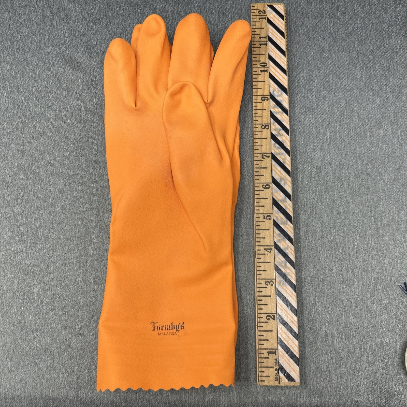 Formbys Refinishing Gloves Orange Chemical Resistant Safety Pair Malaysia