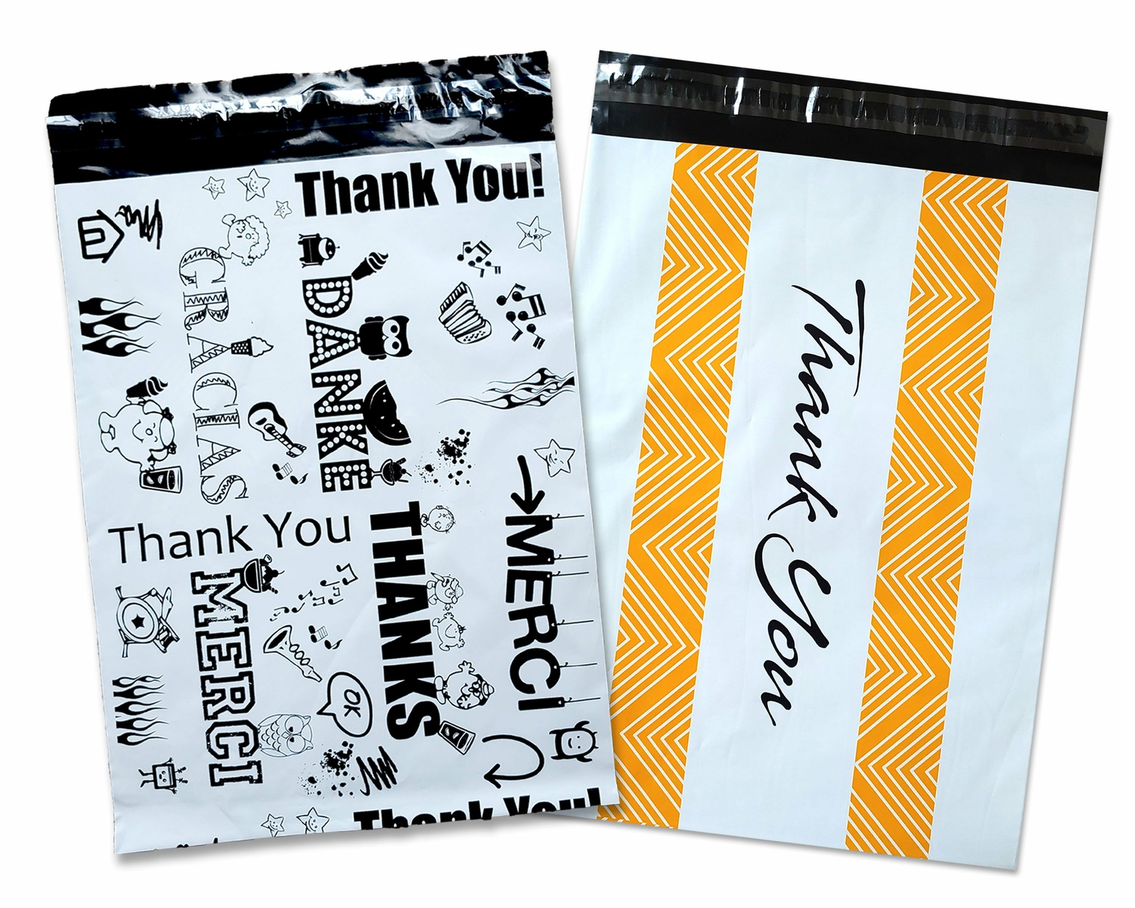 Thank you Collection Poly Mailers 10×13″ Combo, Self Seal Shipping Mailing bags