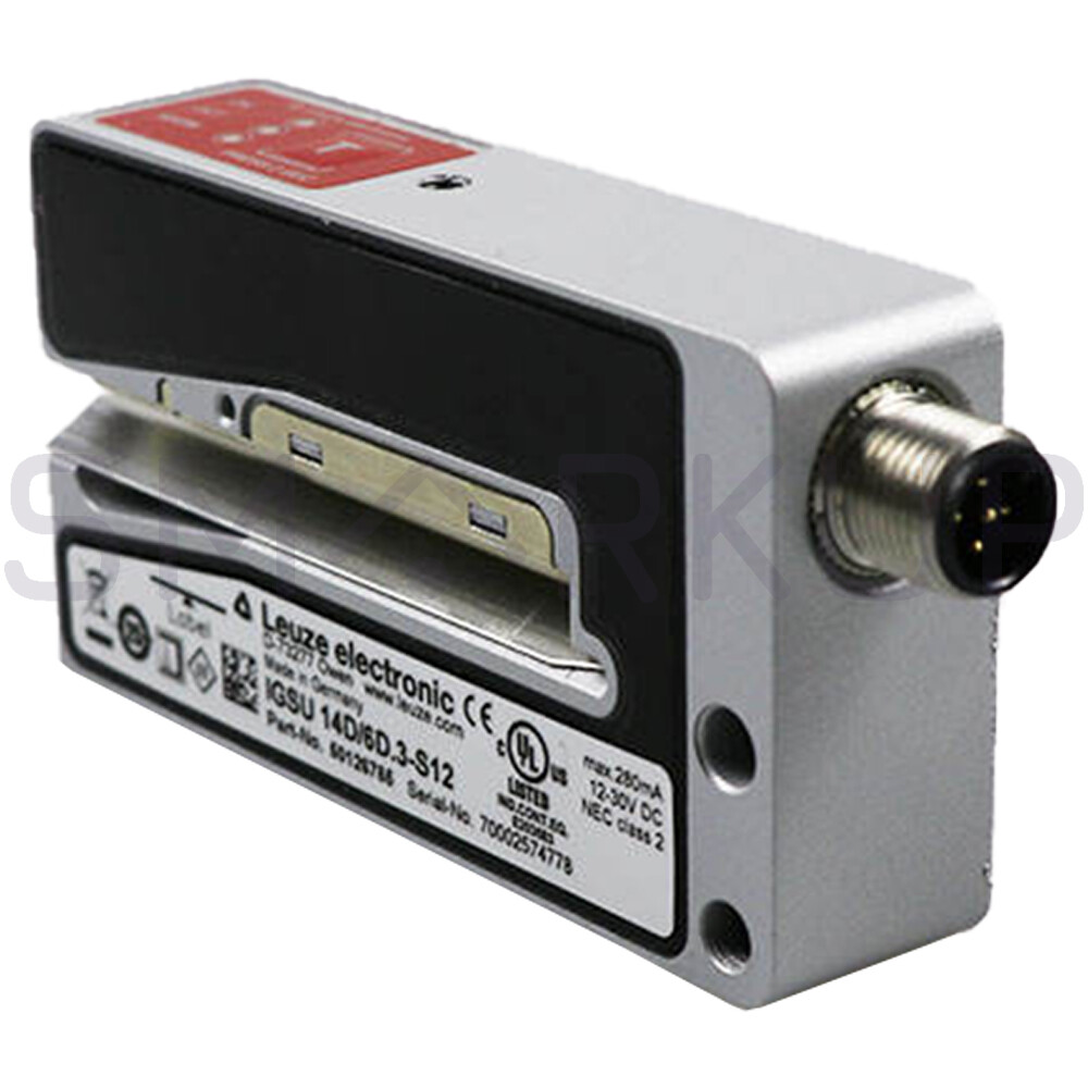 New In Box LEUZE IGSU 14D/6D.3-S12 Ultrasonic Transparent Label Sensor