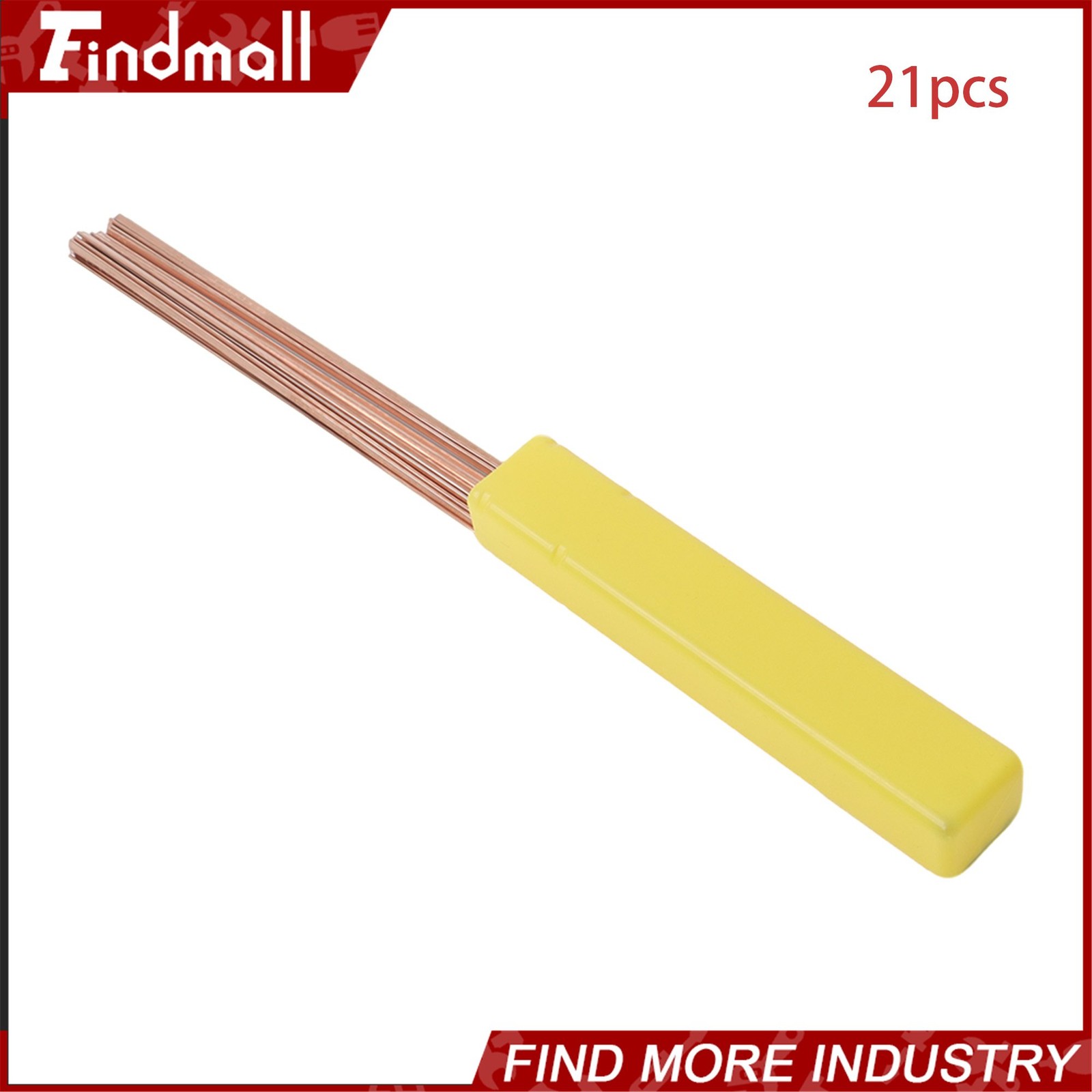 Findmall 21 Rods Brazing Rods 0.050″ x 1/8″ x 14″ Phosphor Copper Solder 0.5 lb
