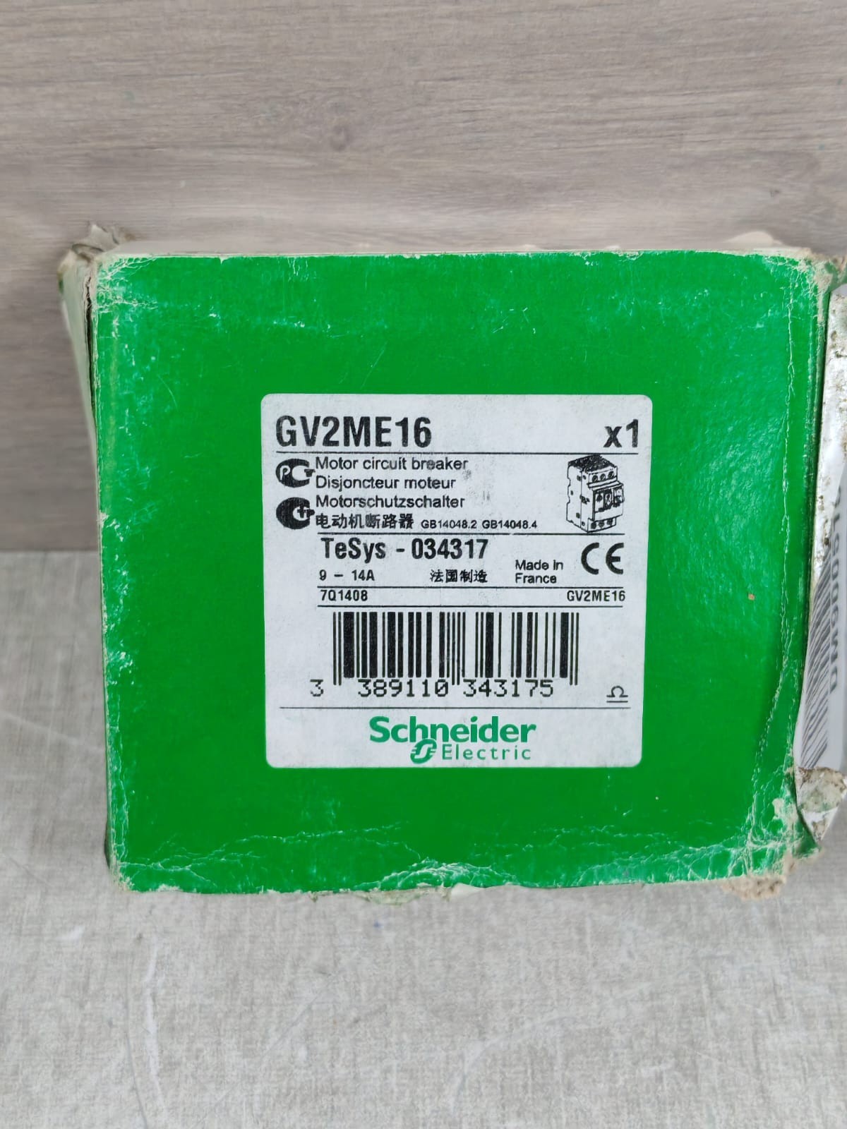 LOT 2PCS SCHNEIDER ELECTRIC GV2ME16 MOTOR CIRCUIT BREAKER