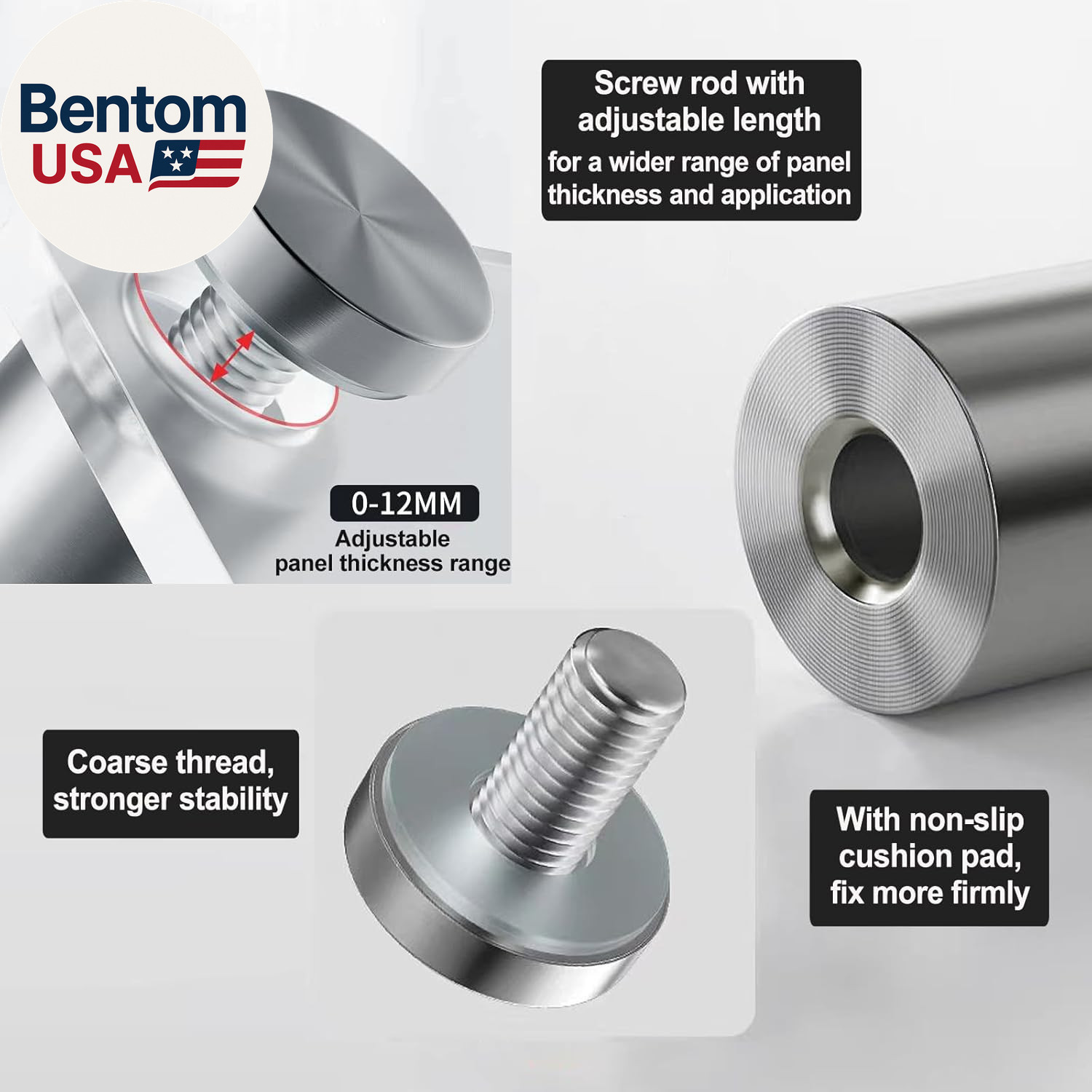 Standoff Screws 1 X 1 Inch 20 Pack Sign Standoff Stainless Steel Stand off Wall