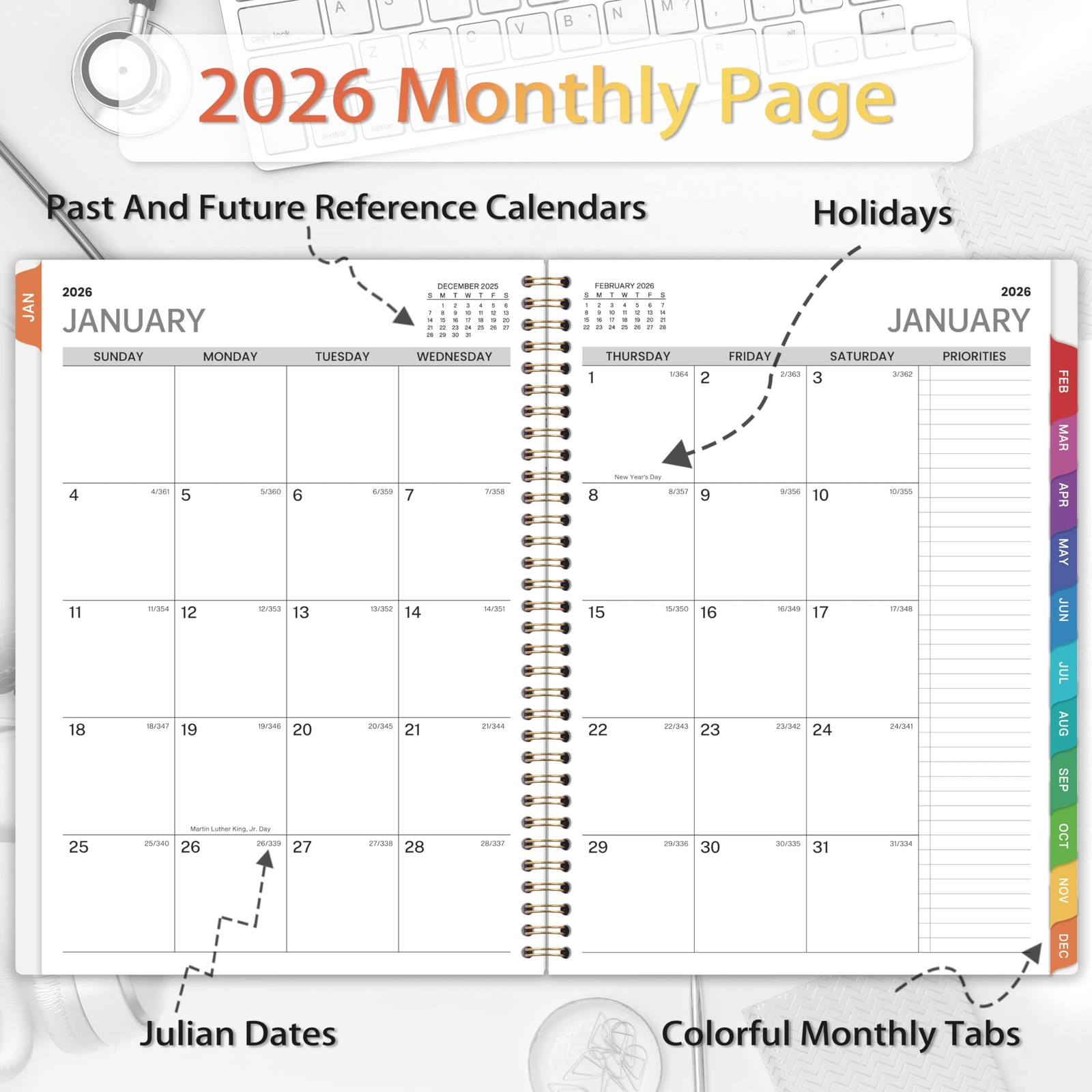2026 Appointment Book – 2026 Planner, Daily Hour Planner, Weekly Monthly Plan…