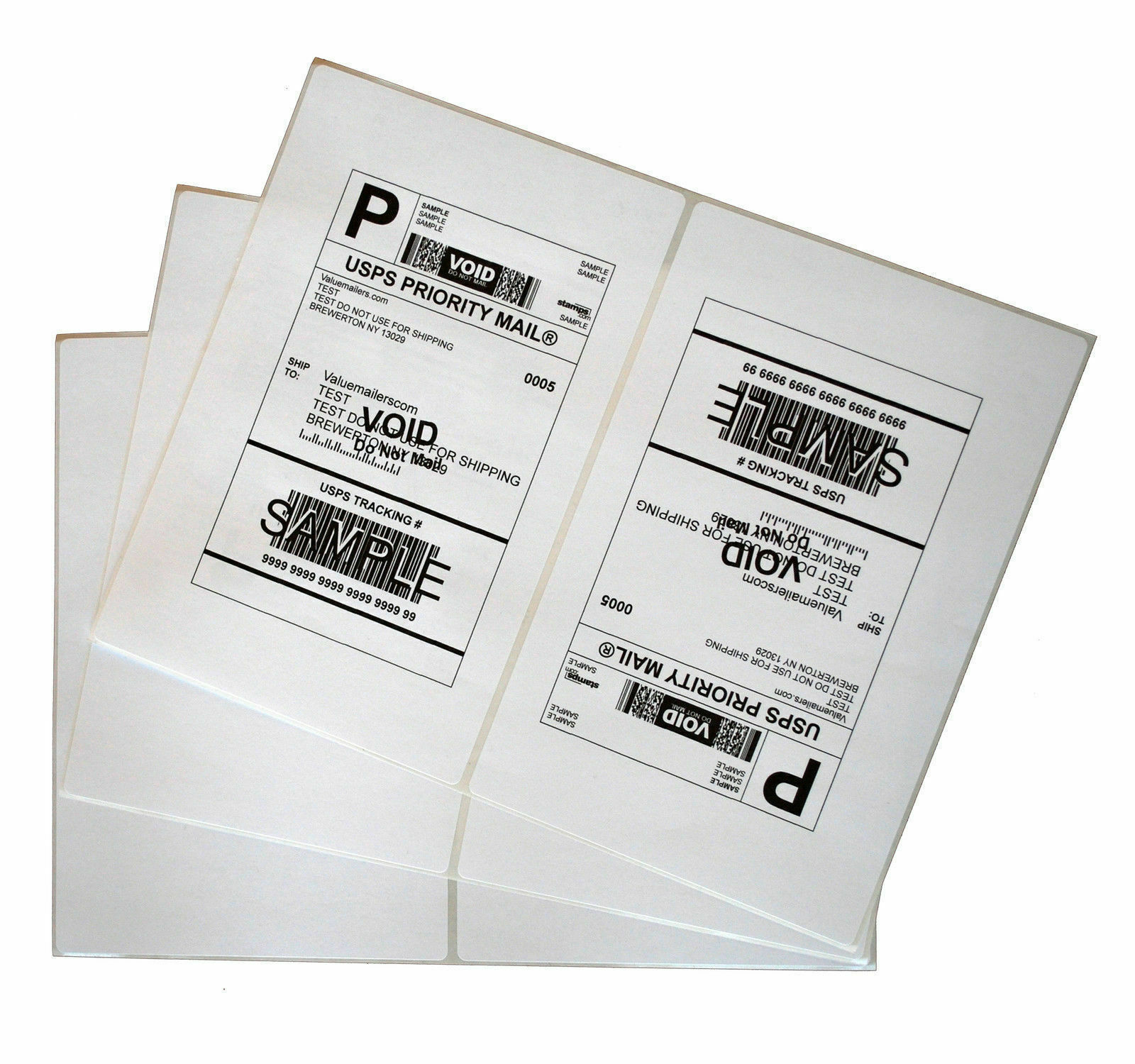 4000 Premium 2 Per Sheet Shipping Labels Blank 8.5″x5.5″ Self Adhesive UPS