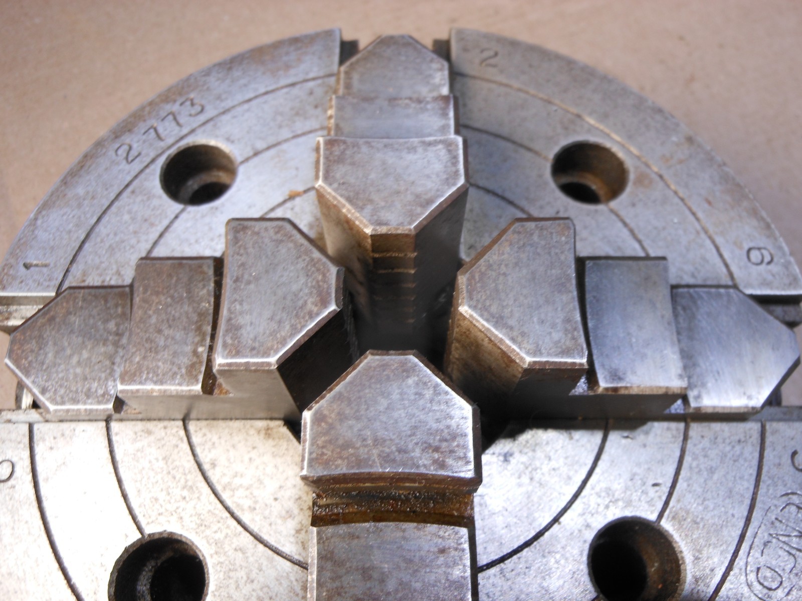 6″ Enco Lathe Chuck 4 Jaw Plain Back 271-6005 2773