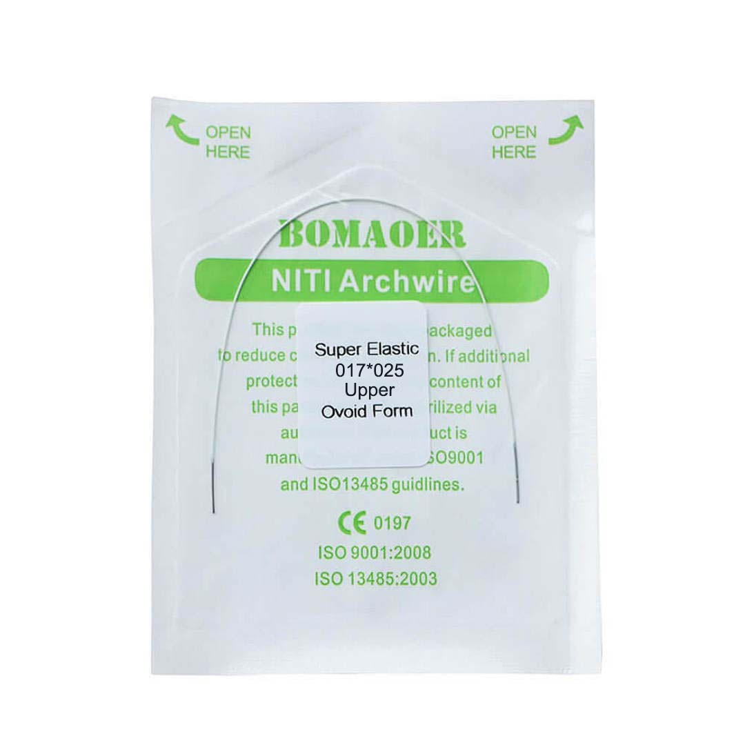 20×Dental Orthodontic Niti Rectangular Arch Wires Tooth Color Coated 17×25Upper