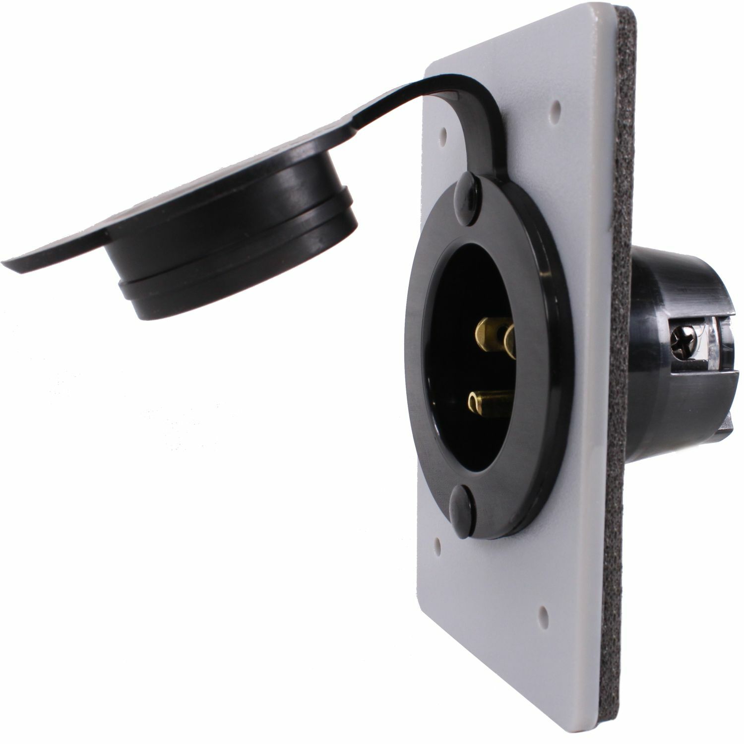 Journeyman-Pro 5278-CWP Straight Blade Power Inlet Receptacle, 15A 110 120 125 V