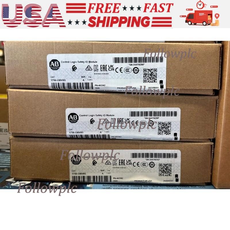 AB 1756-OBV8S ControlLogix Safety I/O Module 1756OBV8S New Sealed US Free Tax