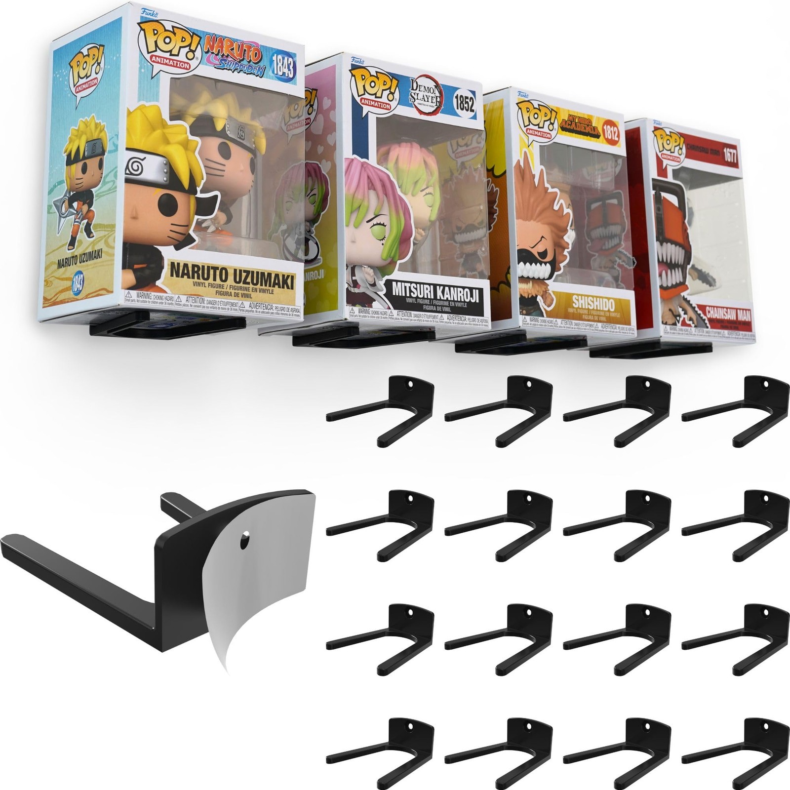 Adhesive Display Shelf for Funko Pop Boxes (16-Pack) – Clean Mount for Funko …