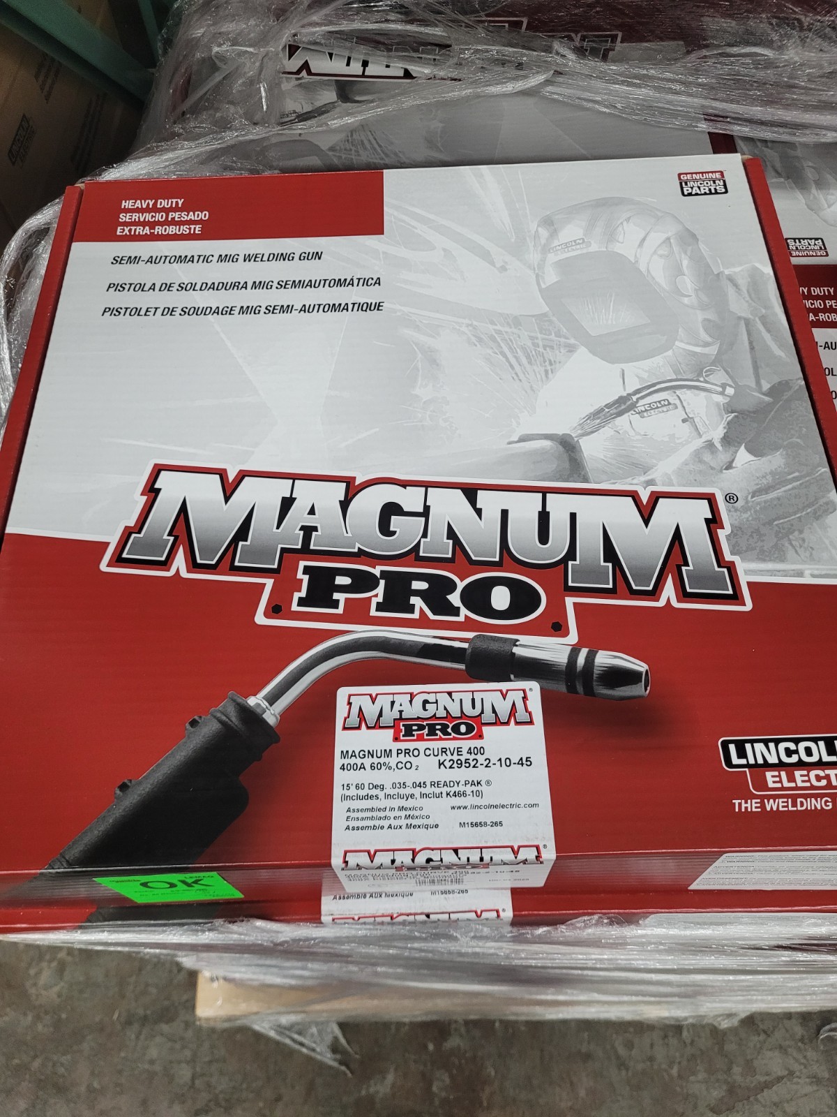 Lincoln Magnum Pro Curve 400A 15′ Welding Gun K2952-2-10-45