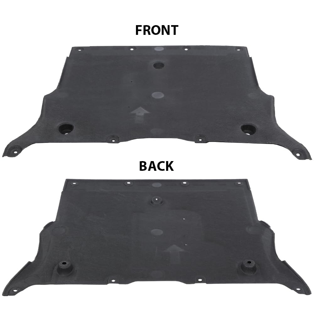 Front Under Engine Cover Splash Guard Tesla Model 3 2017-2023 1104312-00-B Black