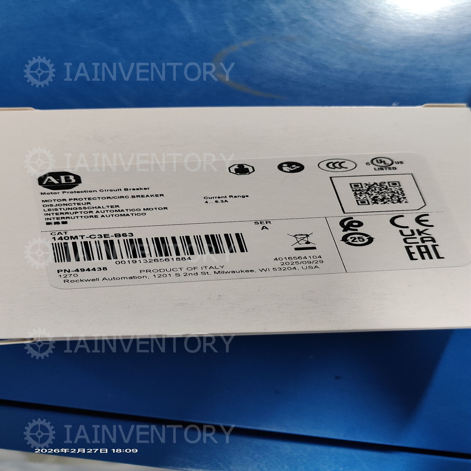 US Stock 1pc New Sealed Allen-Bradley 140MT-C3E-B63 140MTC3EB63 Local Fast Ship
