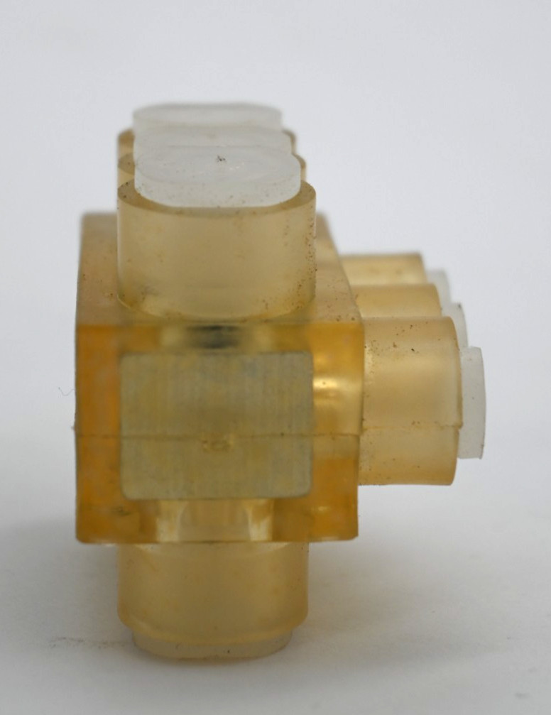 PANDUIT PCSB4-3-12Y MULTI-TAP CLEAR INSULATED ALUMINUM CONNECTOR BLOCK BOX OF 12