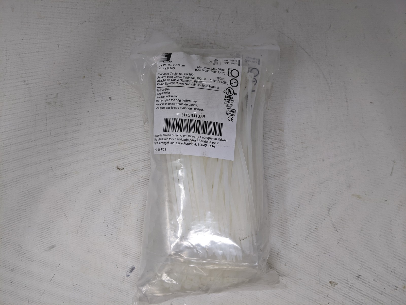 Power 1 First Cable Tie 6.0″ x 1.14″ (150×3.5mm) Standard Indoor Use 700 Count