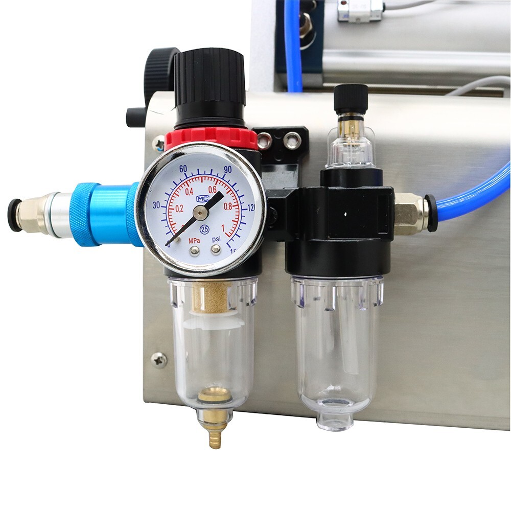 100-1000ml Pneumatic Paste Liquid Heating Filling Machine 1 Nozzle Piston Filler