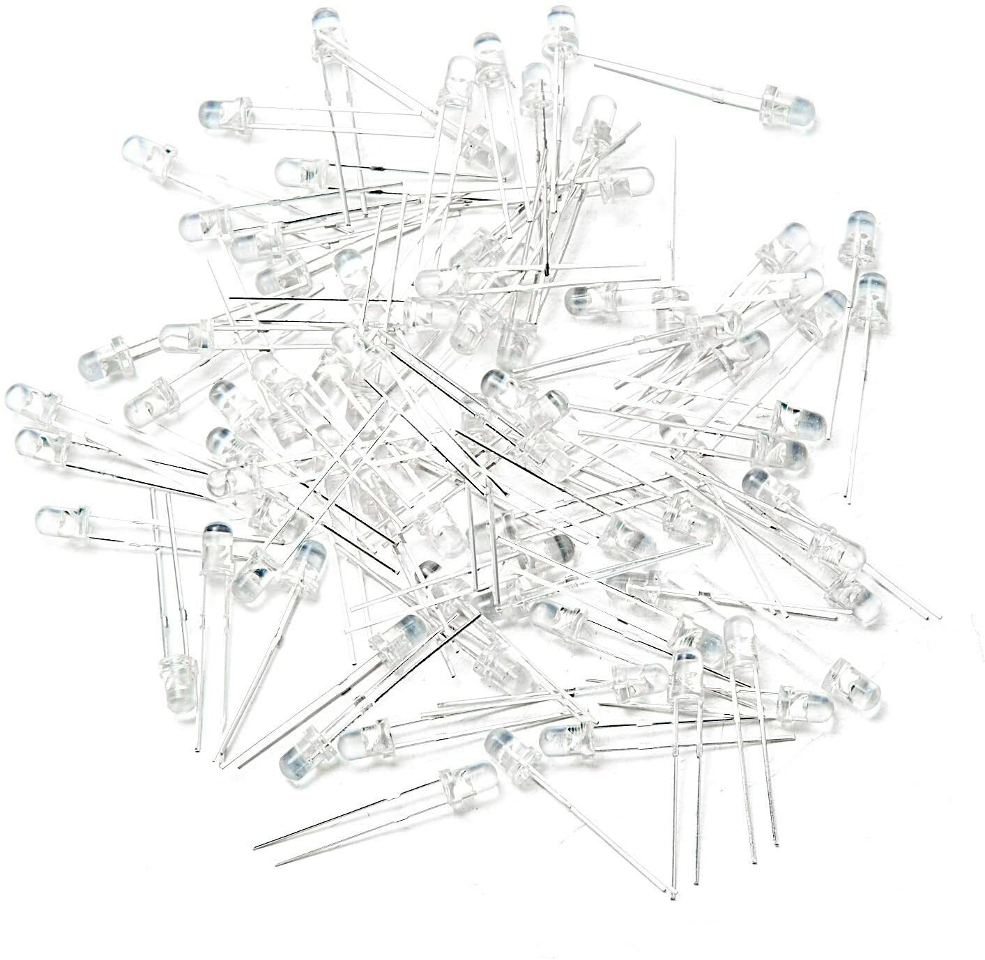 Clear UV / Purple LED 3mm 3V Super Bright Transparent – 5x 10x 25x 50x 100x Pkgs