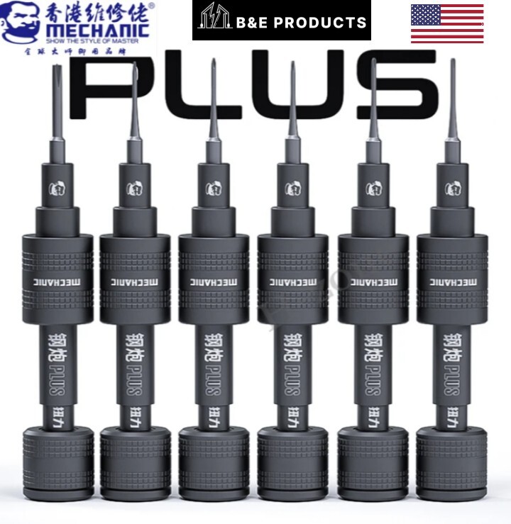 Mortar PLUS, TORQUE Screwdriver, 6pcs SET ANTI-SLIP Mechanic