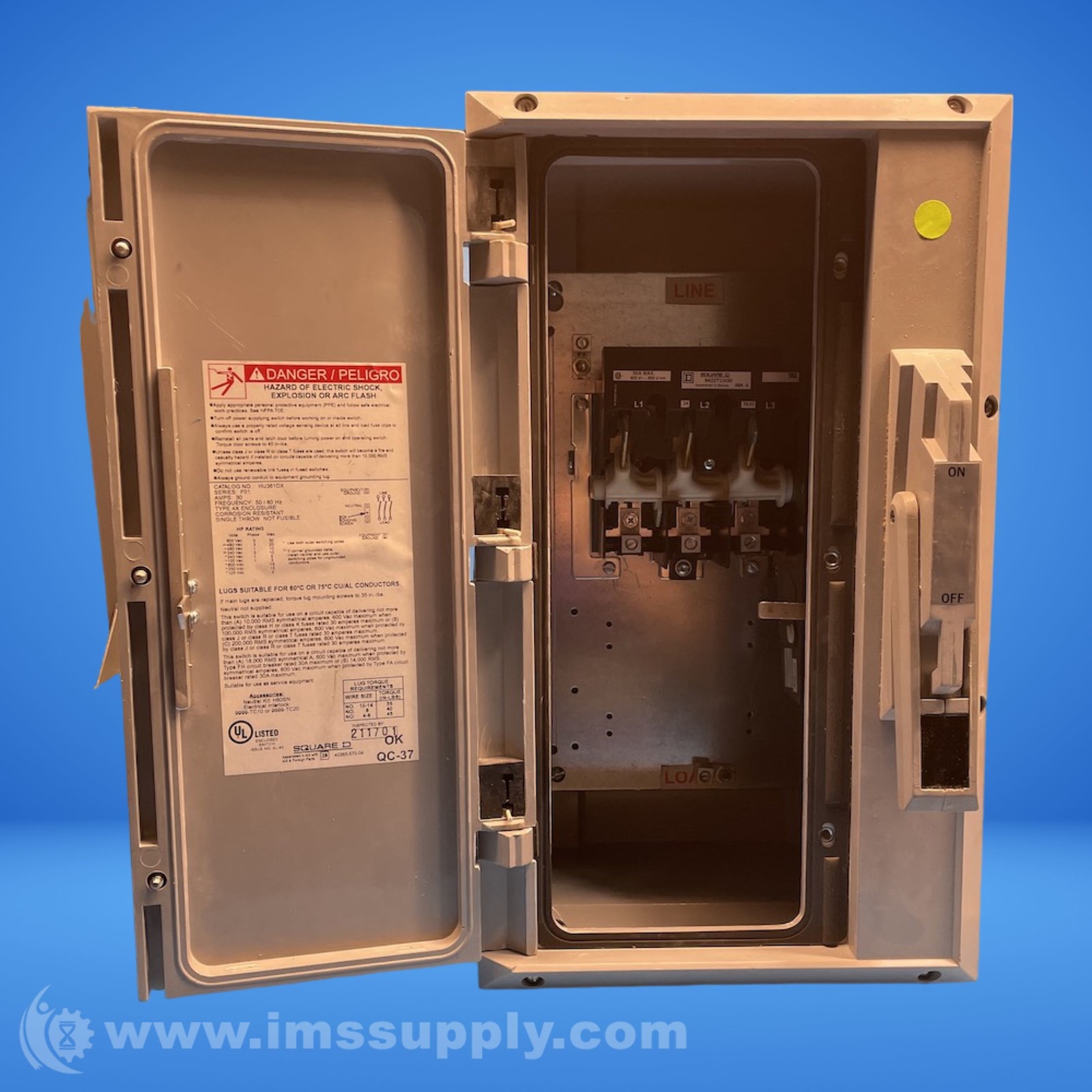 Crouse Hinds NST1018F SD26 Series NST Disconnect Switch FNOB