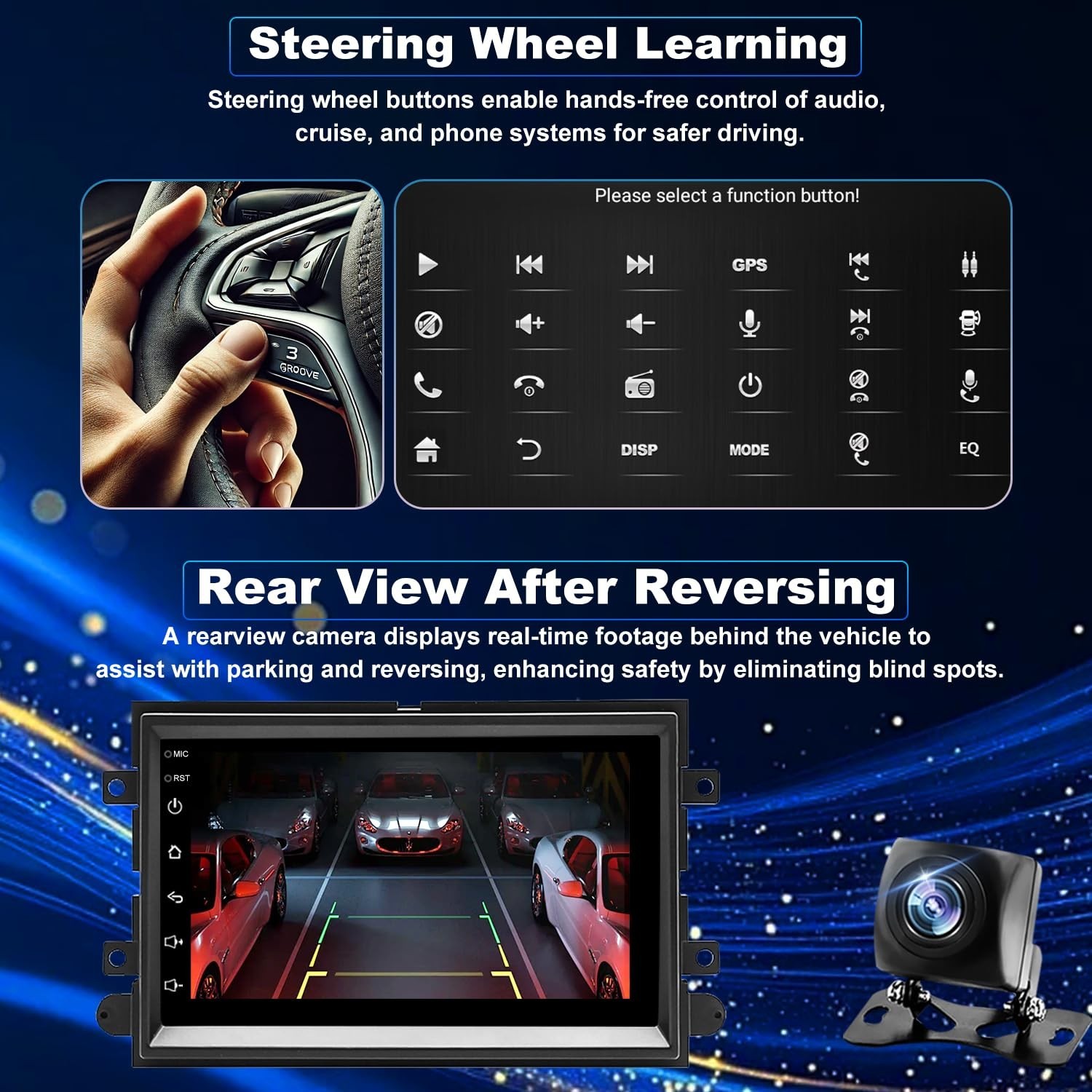 5GWifi Android Upgrade Car Radio for Ford Mustang 2005-2009, Explorer 2006-20…
