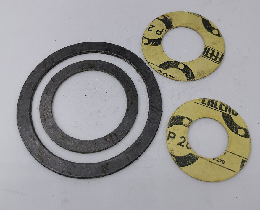 4 x flat gasket ø101/69/64/54 x 2 mm fibre flange gasket Ehlers + Pfeiffer ep200