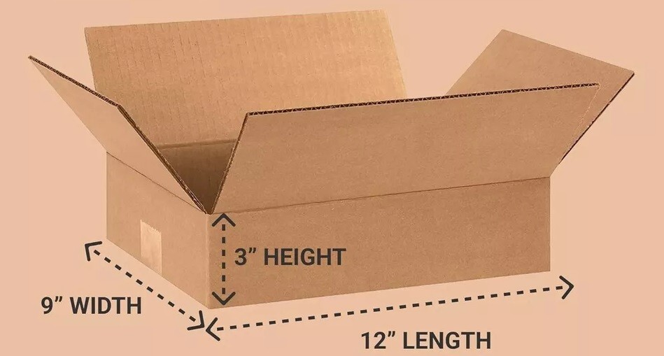 12 x 9 x 3 Shipping Boxes Moving Boxes Corrugated Kraft 25/Bundle 25/Pack