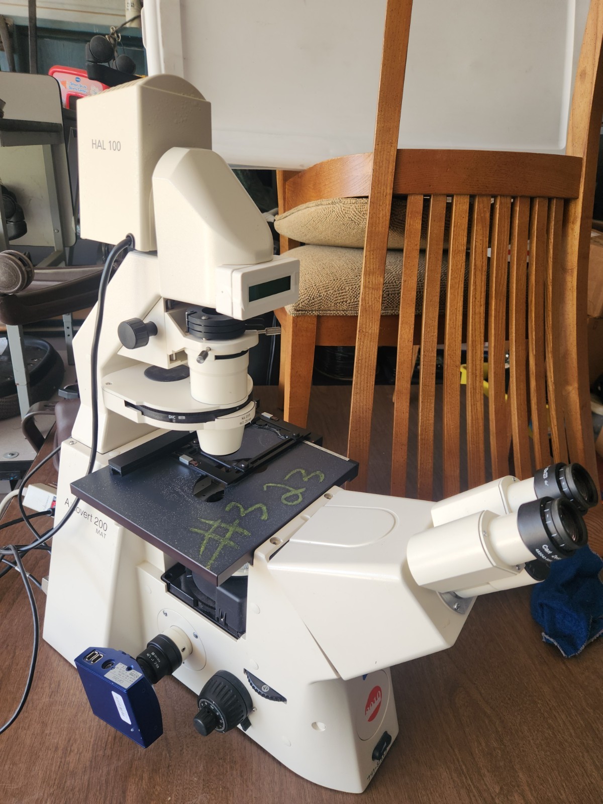 Zeiss Axiovert 200 Inverted Microscope with AXIOcam mrc5