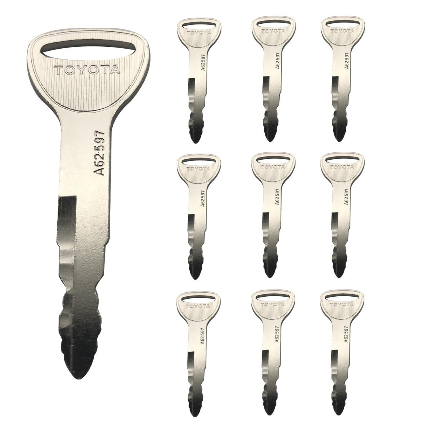 Ignition Keys, 10 Pack Forklift Key Heavy Equipment Ignition Keys 57591-23330…