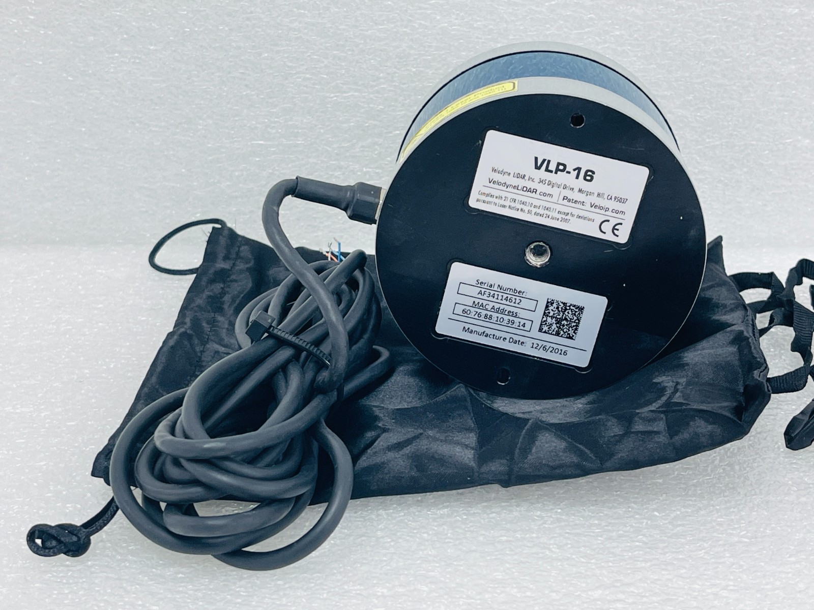 USED – Velodyne VLP-16 Puck LiDAR Sensor W/ Velodyne LiDAR VLP-16 USB